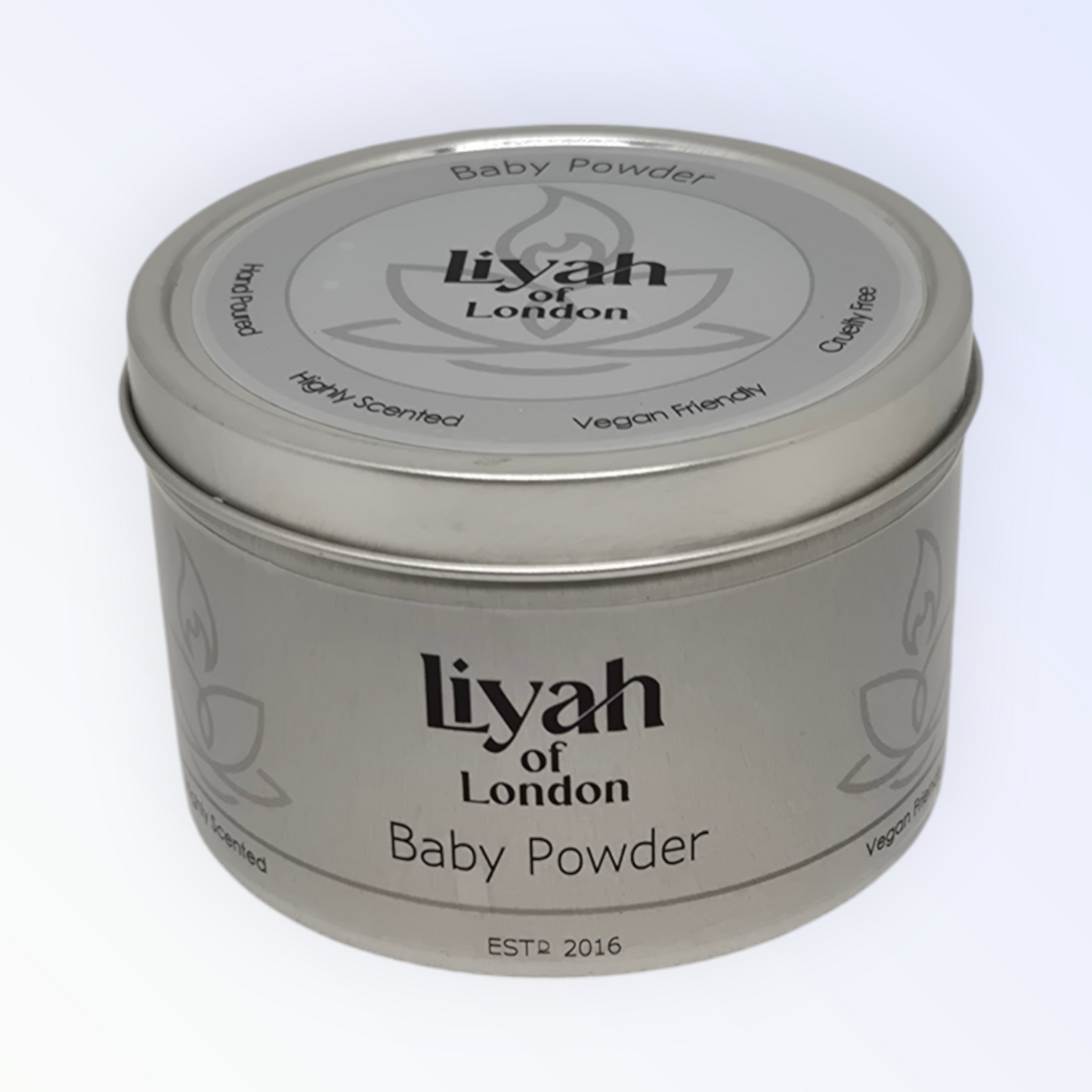 Baby Powder Small Candle Tin