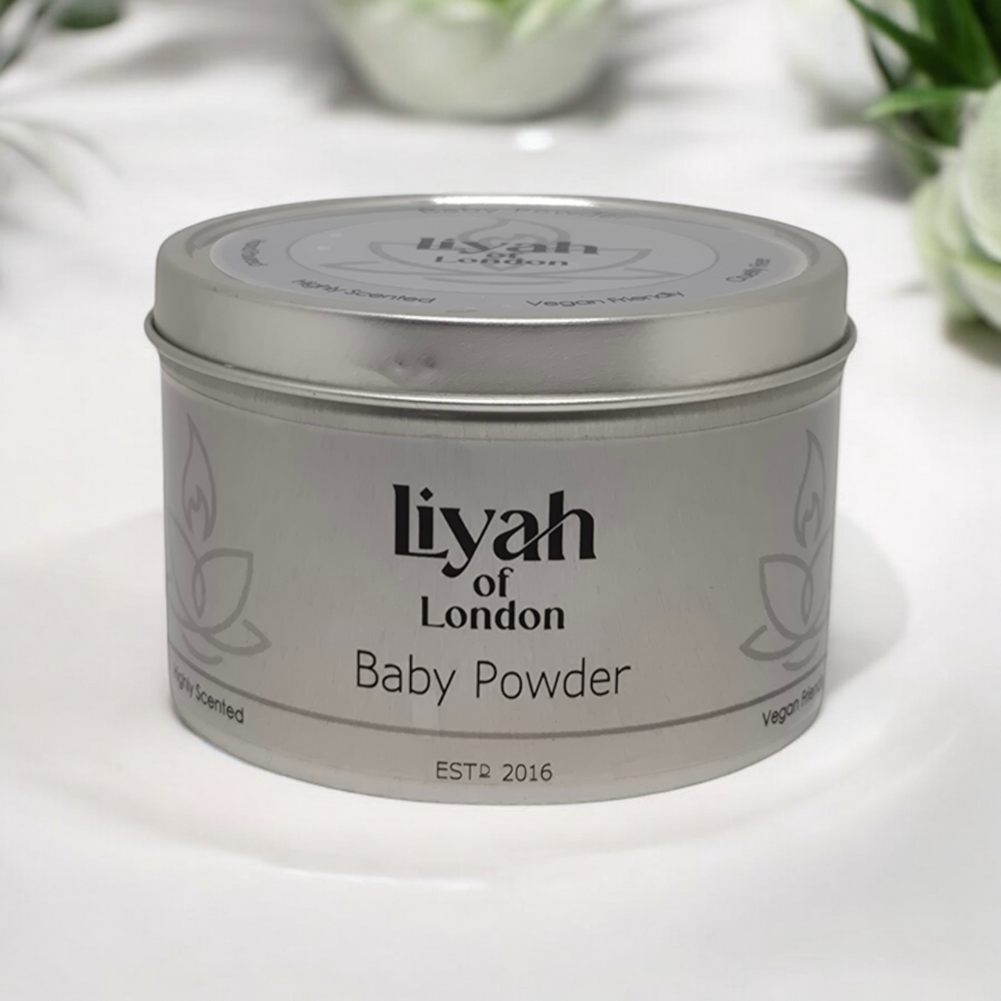 Baby Powder Candle Tin